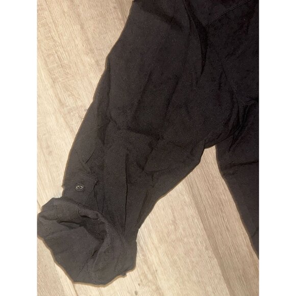 Lovestitch Black Cotton Blouse Size L - Picture 3 of 6